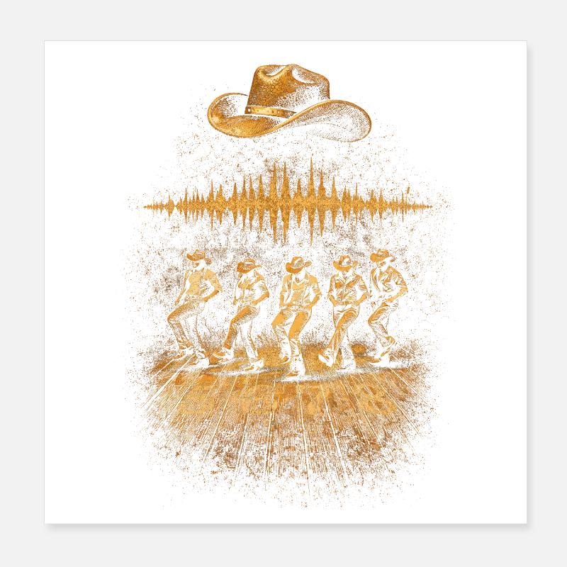 Line Dance Line Dancer 5678 Poster 20x20 cm
