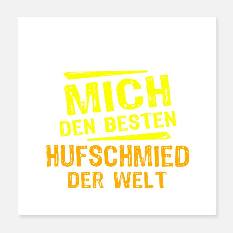 Cadeau de maréchal-ferrant Poster 20 x 20 cm