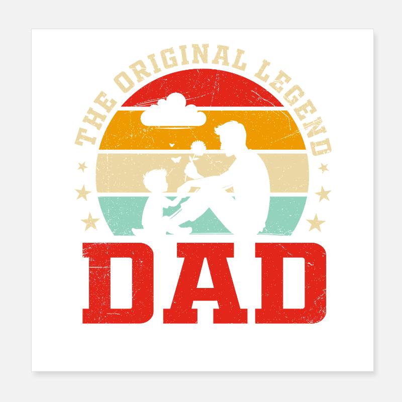 Bester Papa - Vatertag Poster 20x20 cm