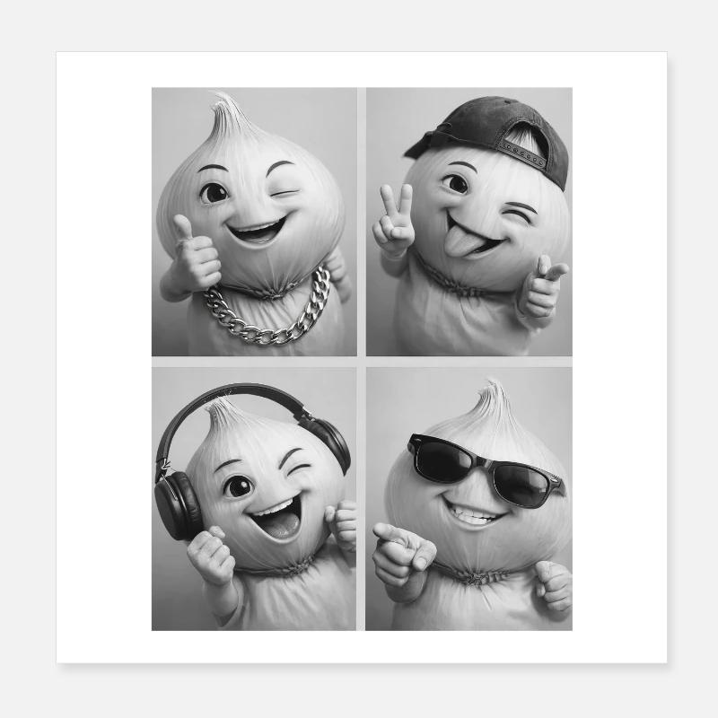 OIGNON Poster 20 x 20 cm