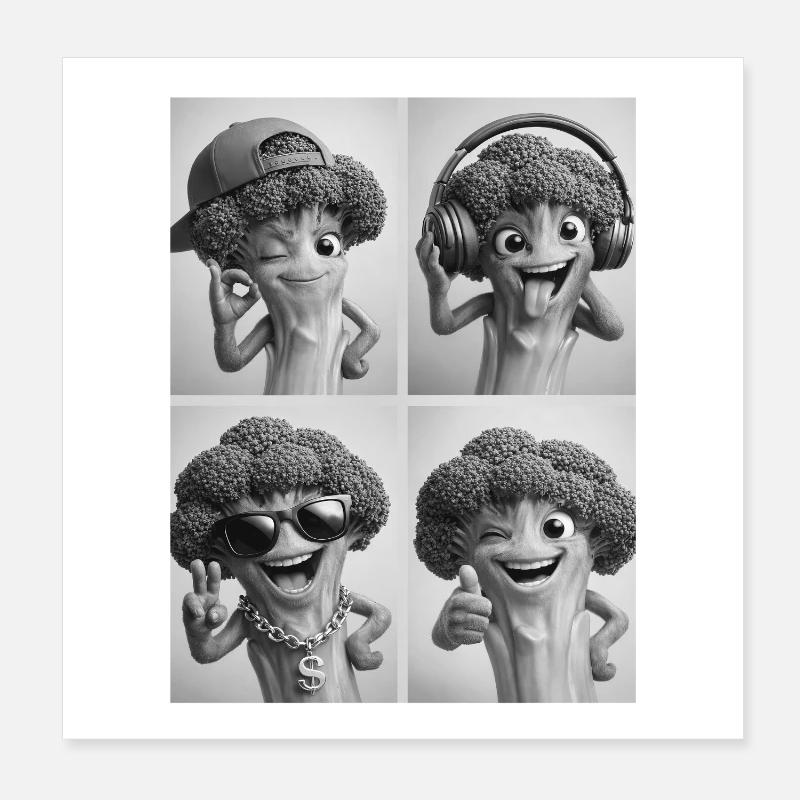 brocoli Poster 20 x 20 cm