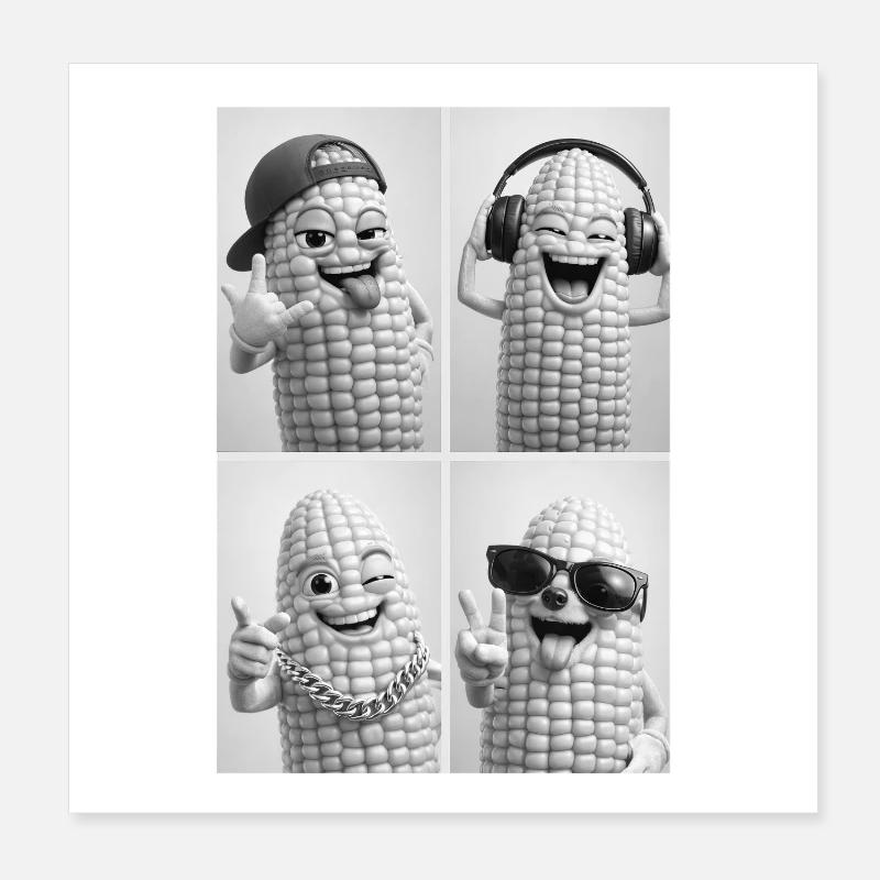 Maïs Poster 20 x 20 cm