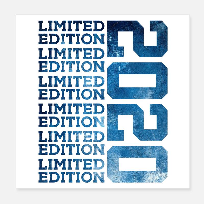 ÉDITION LIMITÉE 2020 6 ANS 6E ANNIVERSAIRE Poster 20 x 20 cm