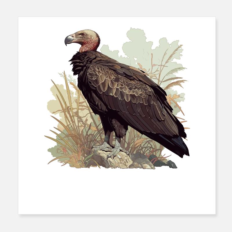 Vautour Poster 20 x 20 cm