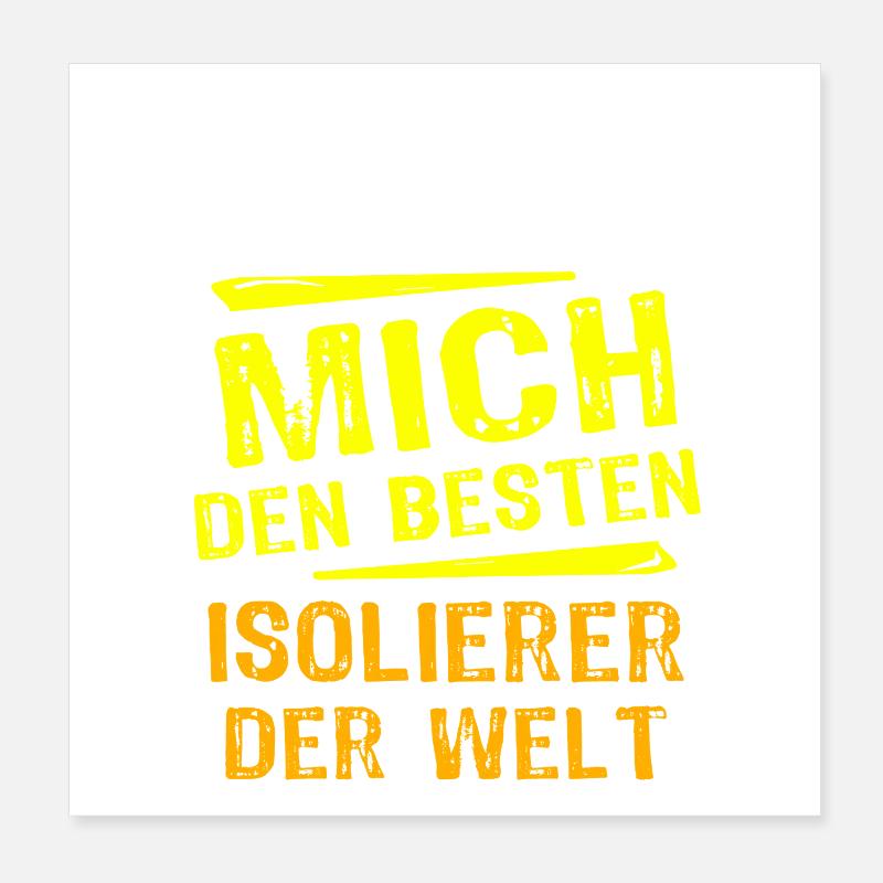 Don isolant Poster 20 x 20 cm