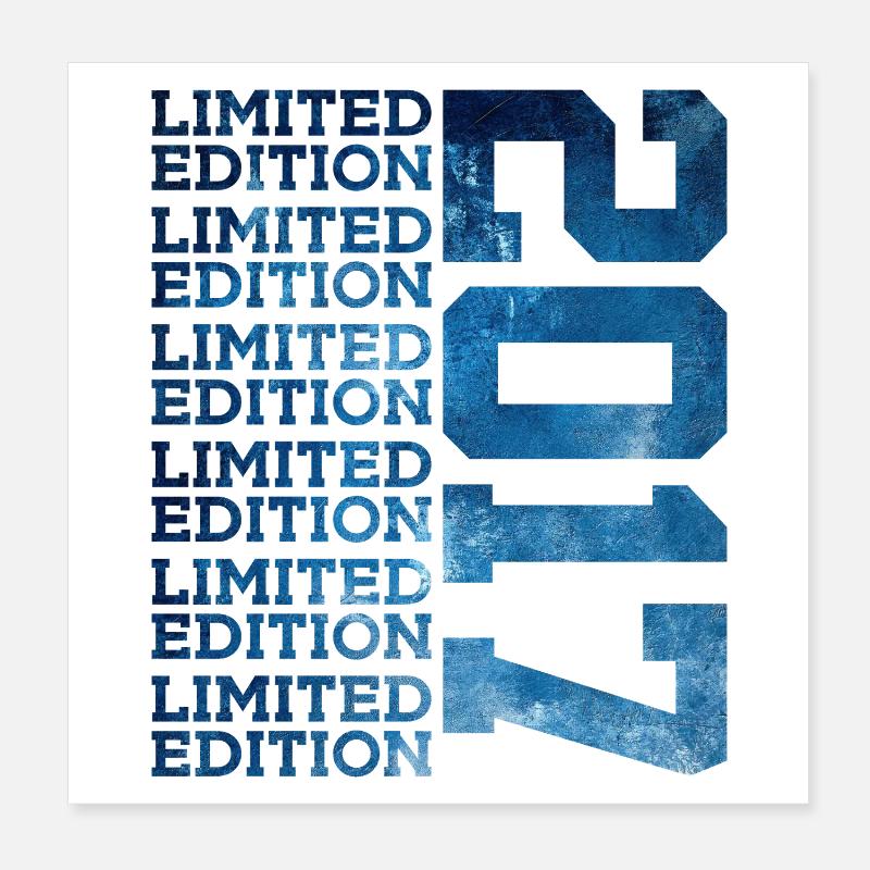 ÉDITION LIMITÉE 2017 9 ANS 9E ANNIVERSAIRE Poster 20 x 20 cm