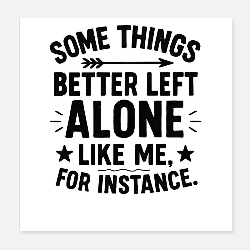 Lustiger Spruch Introvertierte Nerds Geschenkidee Poster 20x20 cm