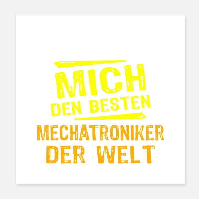 Don du technicien en mécatronique Poster 20 x 20 cm