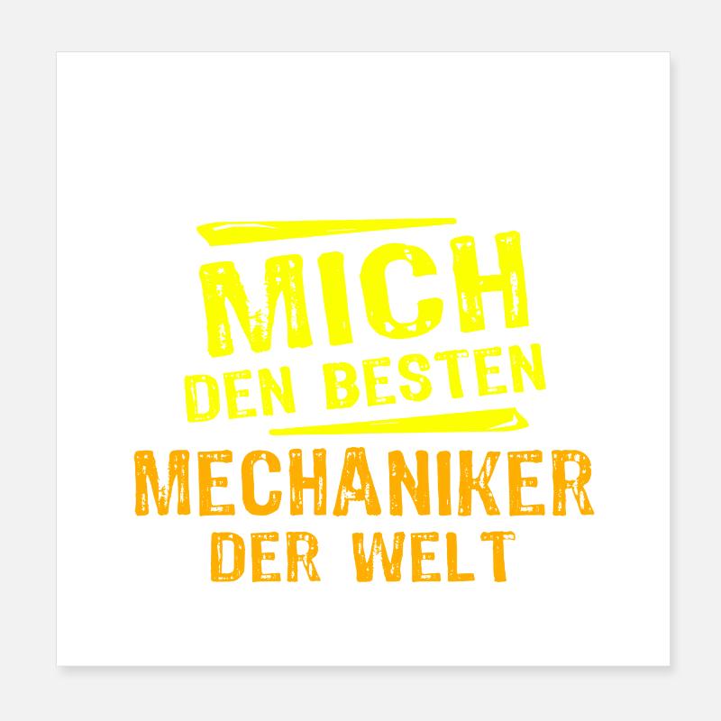 Cadeau de mécanicien Poster 20 x 20 cm