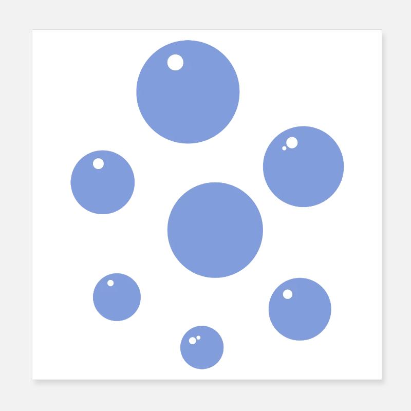 Bubble Poster 8" x 8" (20x20 cm)