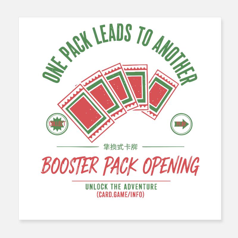 One Pack Leads To Another Booster Pack Opening Poster 8" x 8" (20x20 cm)