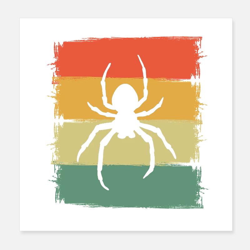 spider Poster 8" x 8" (20x20 cm)