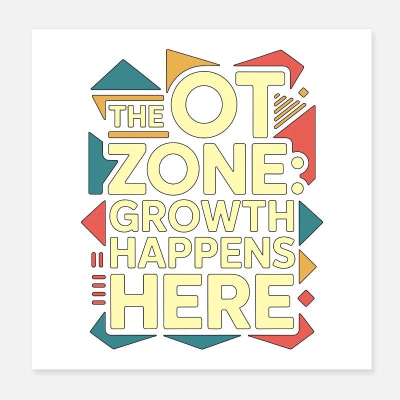 Pediatric OT The OT Zone Special Need Therapy Poster 20x20 cm