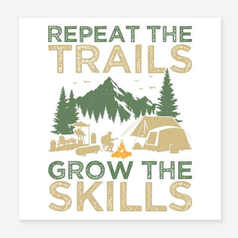 Chef scout Repeat The Trails Scout Poster 20 x 20 cm