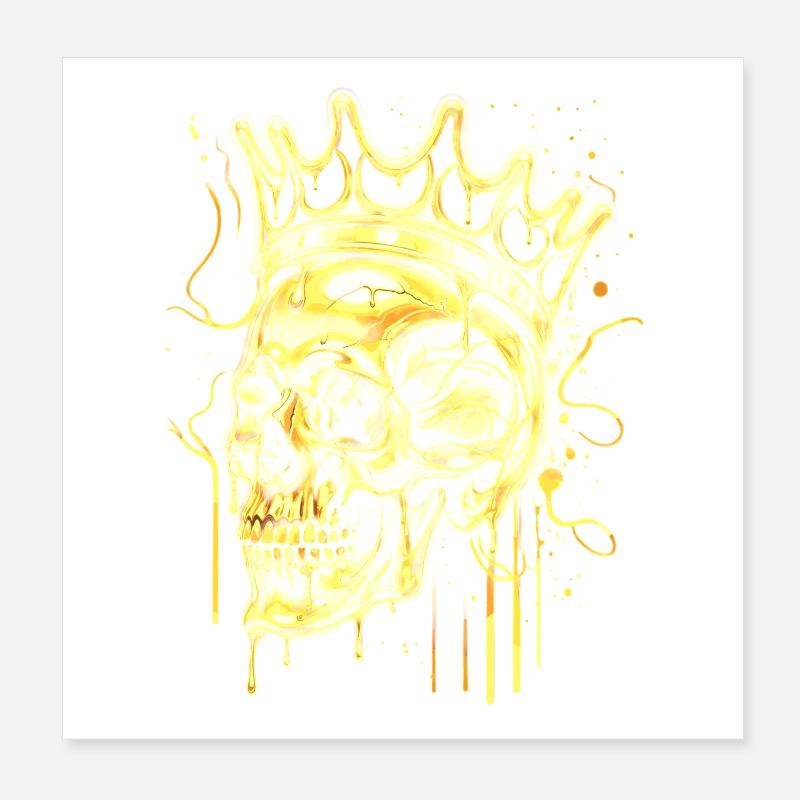 Roi du Crâne d’Or Poster 20 x 20 cm