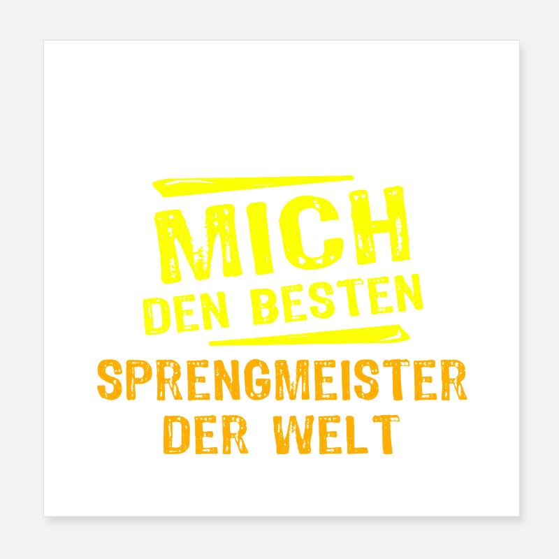 Demolition Master Gift Poster 8" x 8" (20x20 cm)