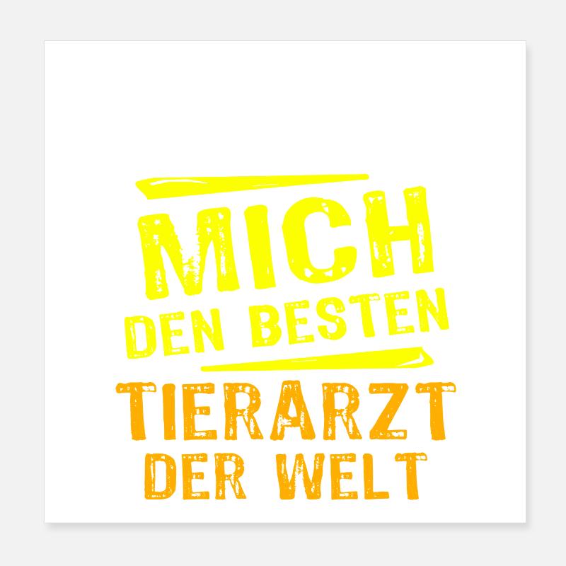 Cadeau vétérinaire Poster 20 x 20 cm
