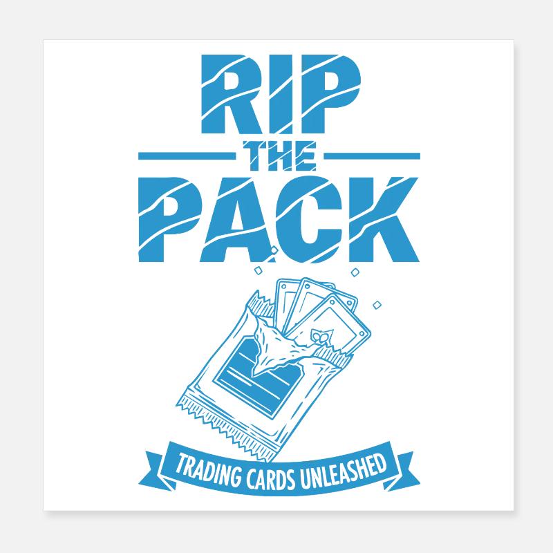 Rip The Pack Trading Cards Unleashed Booster Pack Poster 20x20 cm