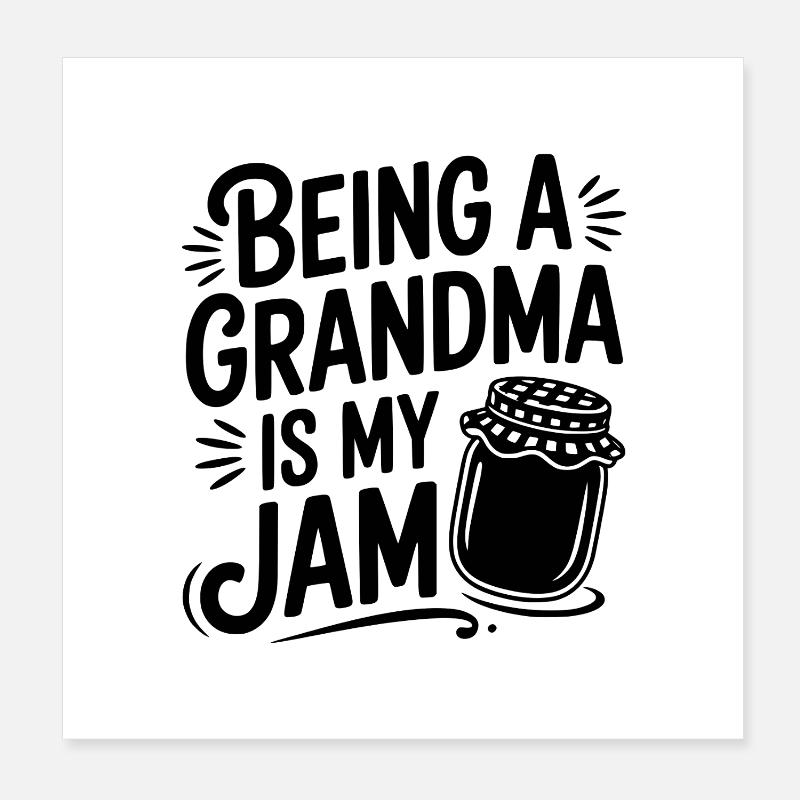 Oma zu sein ist mein Ding Poster 20x20 cm