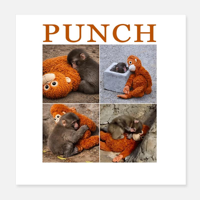 Équipe Monkey Punch Poster 20 x 20 cm