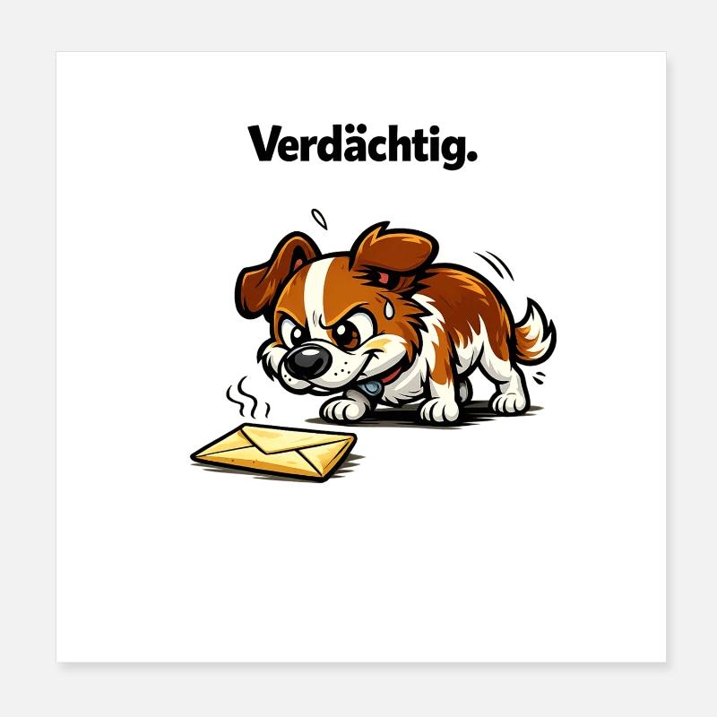 Hund Spruch Geschenk Poster 20x20 cm
