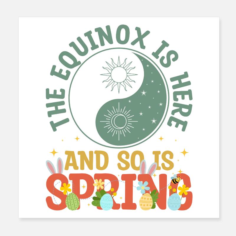L’équinoxe est arrivé et le printemps aussi Poster 20 x 20 cm