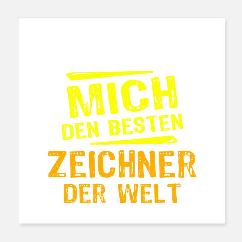 Draftsman Gift Poster 8" x 8" (20x20 cm)
