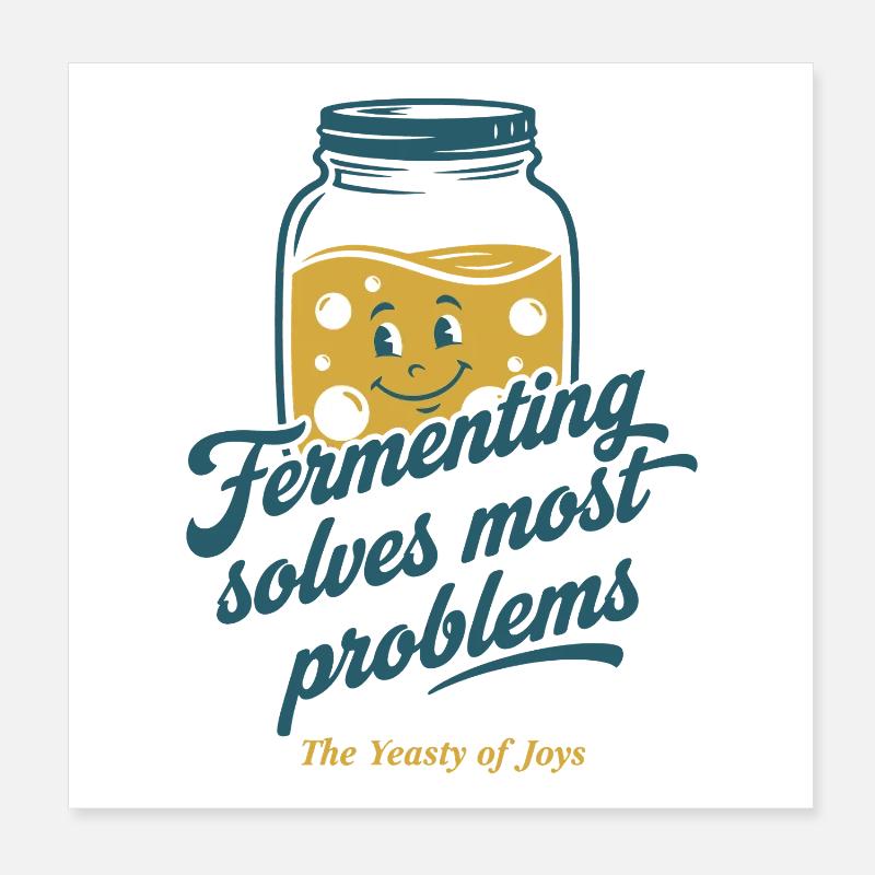 Sauerteigbrot Backen Bäcker Sauerteig Poster 20x20 cm