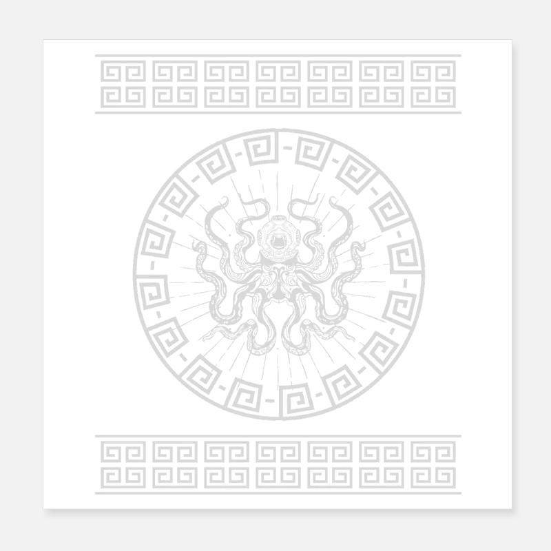 Kryptischer Tentakelstern Poster 20x20 cm