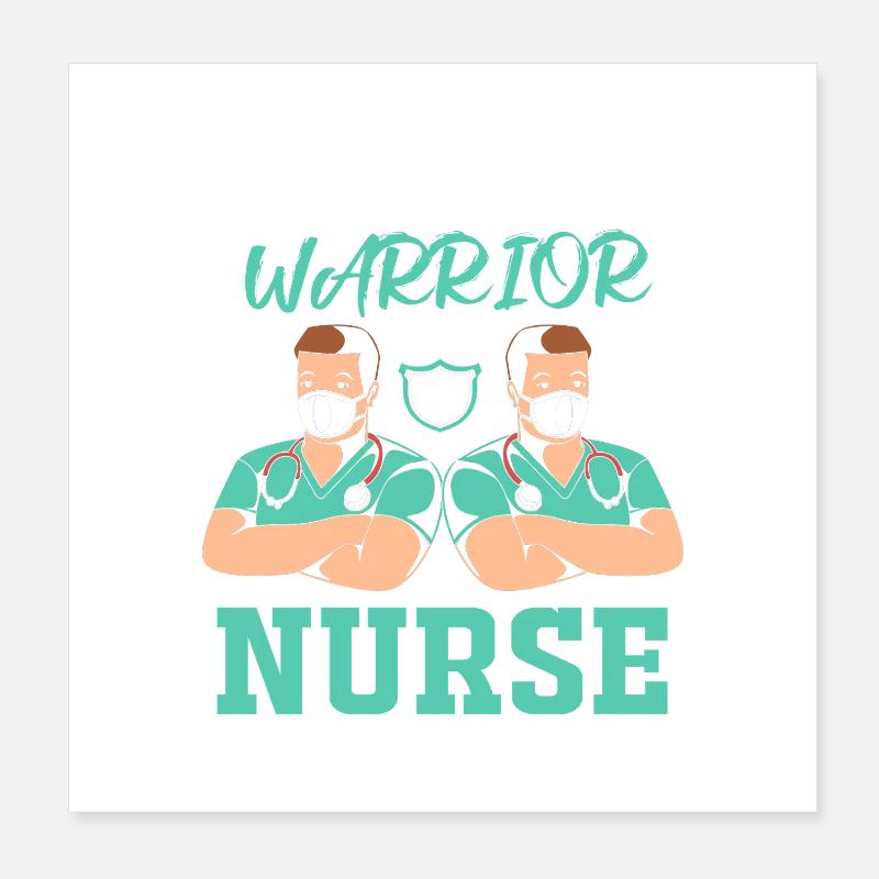 Krankenpfleger Krankenhaus Pfleger Poster 20x20 cm