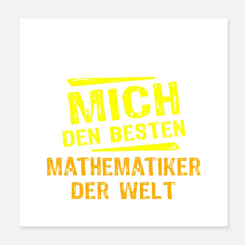 Mathematician Gift Poster 8" x 8" (20x20 cm)