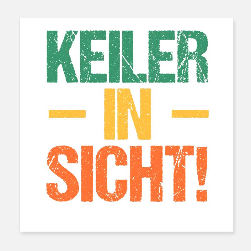 Jagd Jagen Waidmann Jäger Poster 20x20 cm