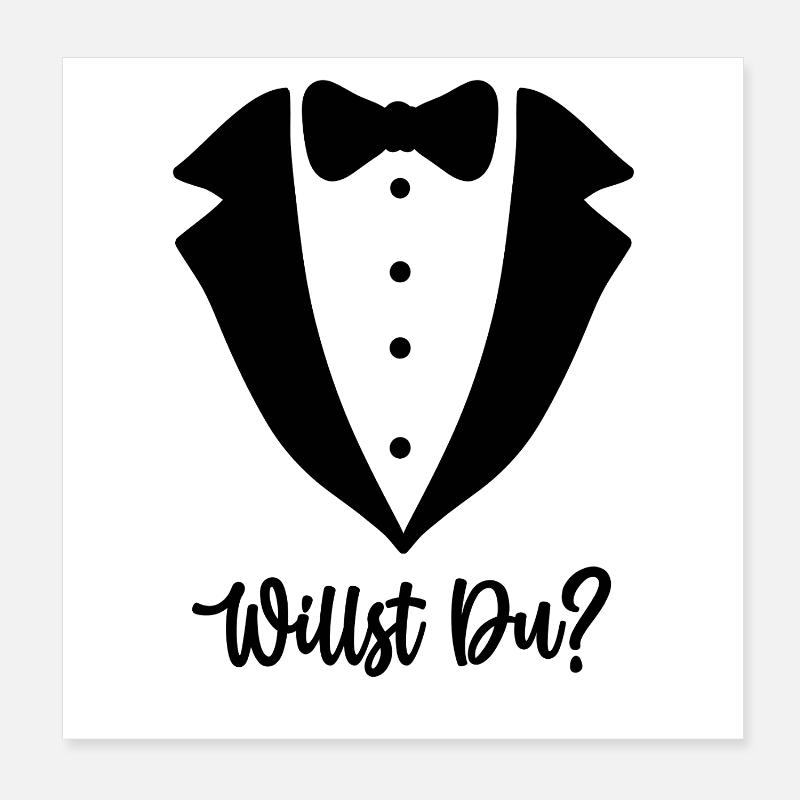 PROPOSEZ-VOUS une demande en mariage mariage Poster 20 x 20 cm