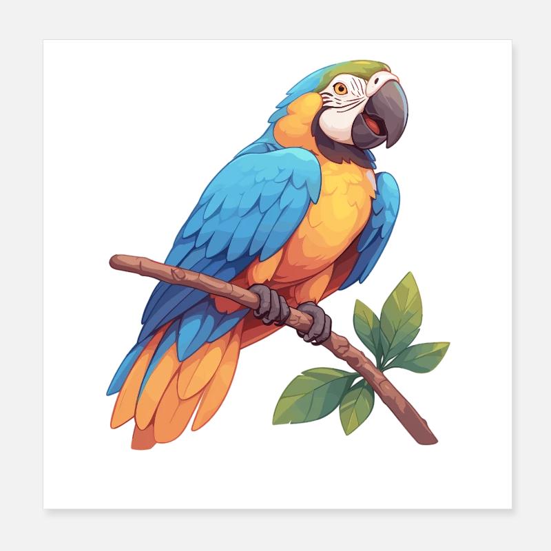 Aras Ara Poster 20x20 cm