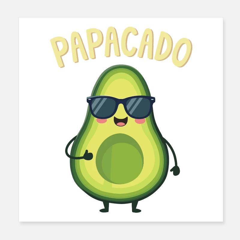 Werdender Papa & Vater, Papacado, Schwangerschaft Poster 20x20 cm