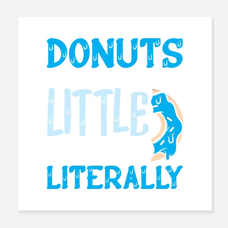 Restauration rapide en donuts Poster 20 x 20 cm