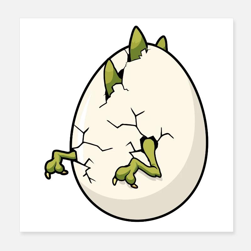 Cracked Egg Bloom Easter Poster 8" x 8" (20x20 cm)