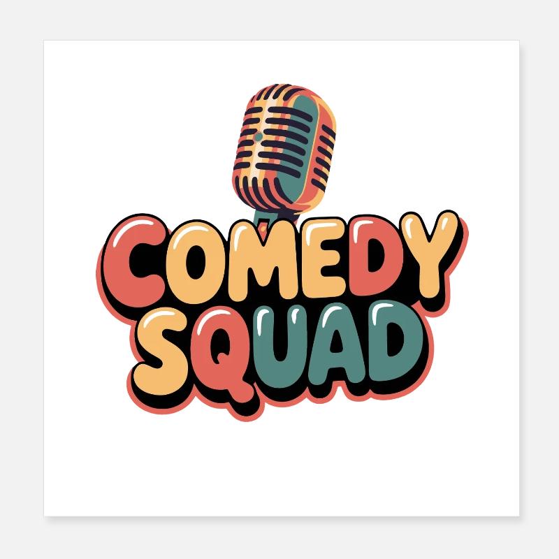 Comedy troupe Poster 8" x 8" (20x20 cm)