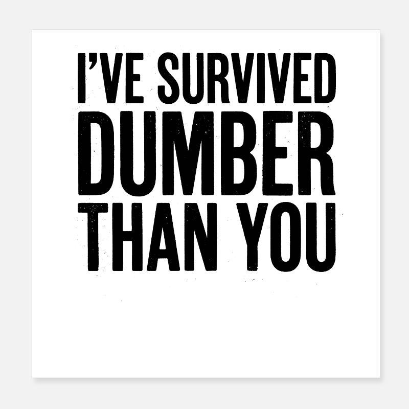 J’ai survécu à « Plus bête que toi » (Funny Men) Poster 20 x 20 cm