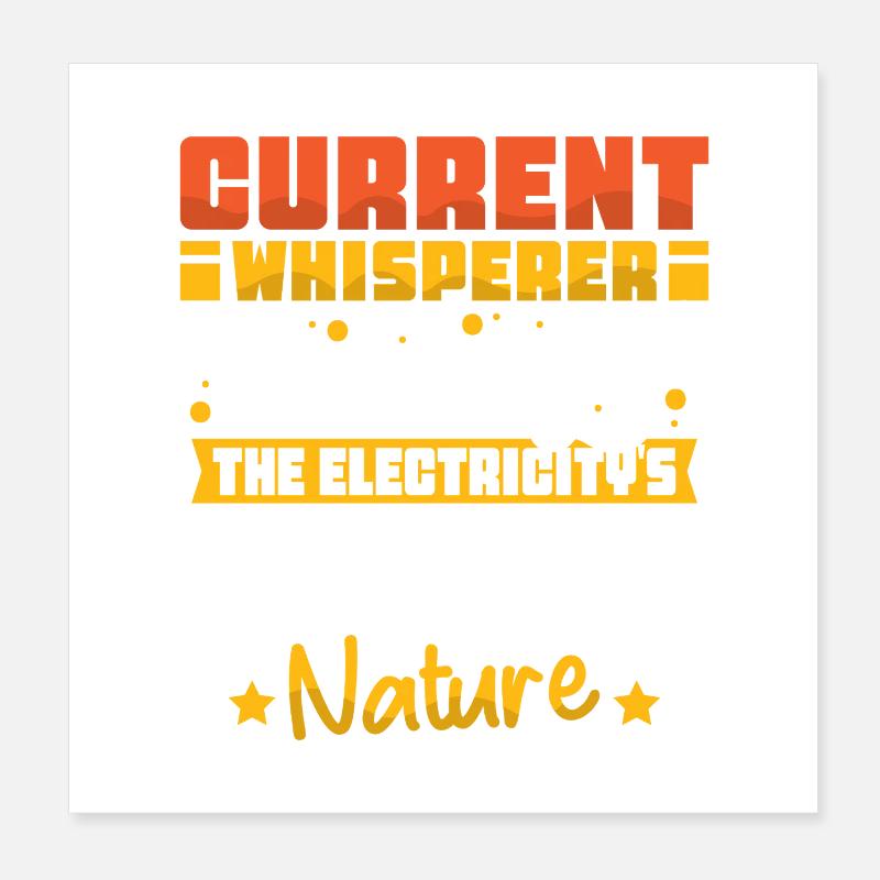 Electrician, Electronics Technician, Electrician Poster 8" x 8" (20x20 cm)