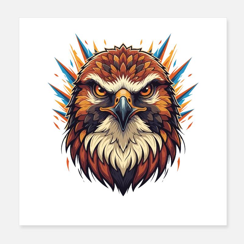 Imperial Eagle Fire Claw Poster 8" x 8" (20x20 cm)