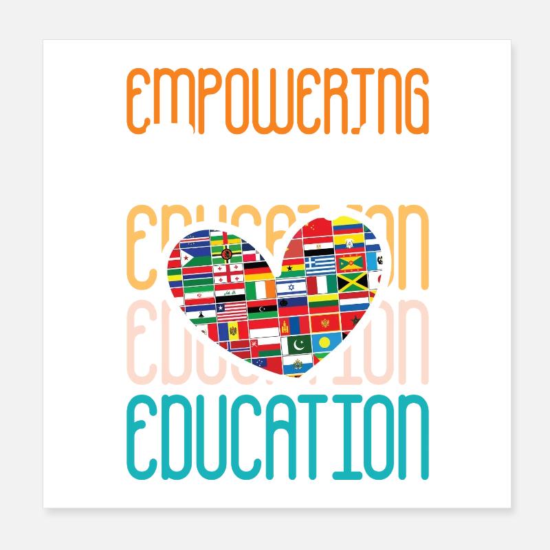 Cadeaux pour les enseignants ESE Poster 20 x 20 cm
