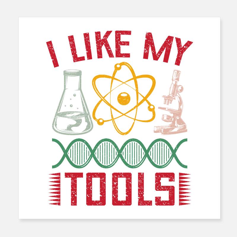 Forensic Science Major I Like My Tools Forensics Poster 20x20 cm