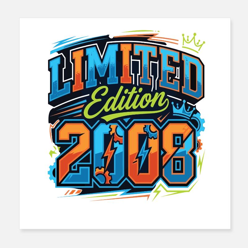 Édition limitée anniversaire 2008 Poster 20 x 20 cm