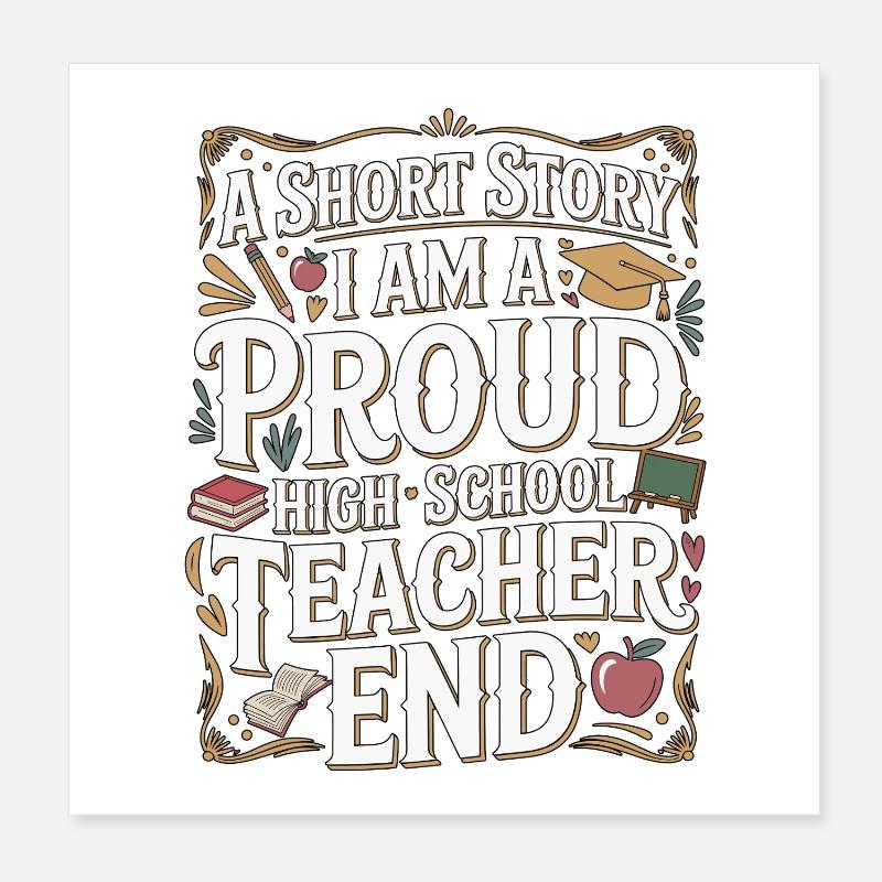 Enseignant de lycée : une nouvelle : carrière d’enseignant Poster 20 x 20 cm
