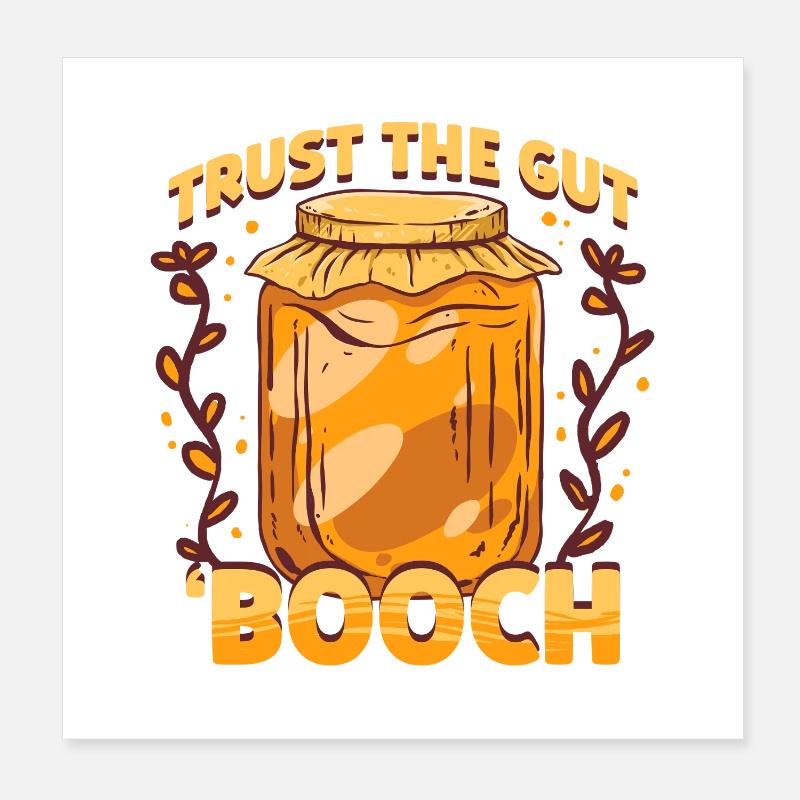 Kombucha Poster 20x20 cm
