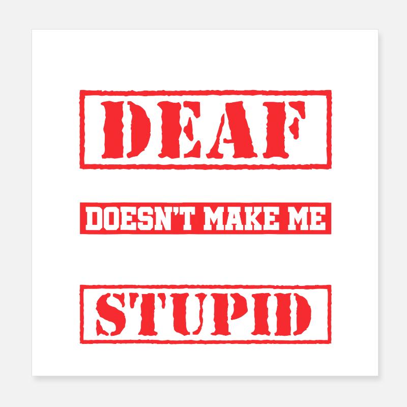 Dead Scream, air stupide Poster 20 x 20 cm