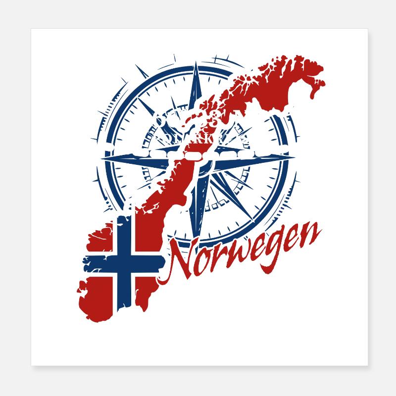 Arctic Circle - Norway Vacation Nature Gift Poster 8" x 8" (20x20 cm)
