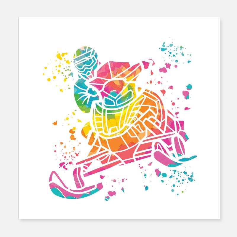 Snowmobile, Snowmobile, Snowmobile Poster 8" x 8" (20x20 cm)