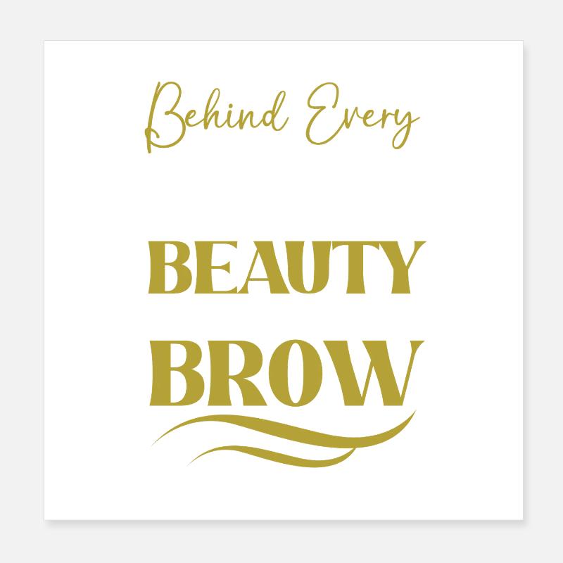 Microblading Make-up Kosmetik Kosmetikerin Poster 20x20 cm